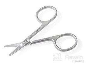 img 4 attached to 🏻 Italian-Made, Curved Blade Stainless Steel Scissors for Babies