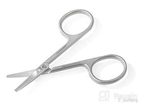 img 3 attached to 🏻 Italian-Made, Curved Blade Stainless Steel Scissors for Babies