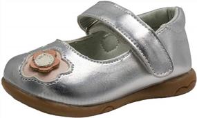 img 4 attached to Adorable Mary Jane Slip-On Shoes For Toddler Girls - Perfect For Baby'S First Steps!