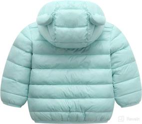 img 3 attached to 🧥 Winter Coats with Hoods for Baby Boys and Girls - Lightweight Puffer Down Jacket Outwear