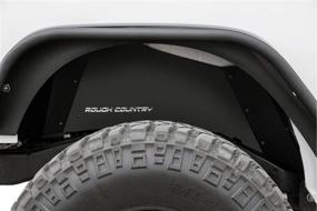 img 3 attached to 🚙 Rough Country Rear Inner Fenders for 2007-2018 Jeep Wrangler JK - 10500: Secure and Stylish Protection