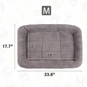 img 1 attached to Washable And Comfy Lesypet Small Dog Mat For Crates, Cats And Rabbits - Medium Size