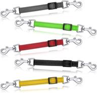 🐶 5 pcs safety dog collar clips: prong collar backup connectors for reflective nylon dog collar & harness логотип