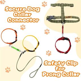 img 2 attached to 🐶 5 Pcs Safety Dog Collar Clips: Prong Collar Backup Connectors for Reflective Nylon Dog Collar & Harness