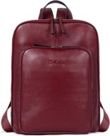 🎒 bostanten genuine leather college women's handbags & wallets - stylish fashion backpacks logo
