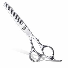 img 4 attached to 440C Stainless Steel Professional Barber Hair Thinning Shears For Men, Women, Kids And Pets - Znben Trimming Scissors