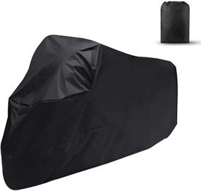 img 4 attached to ILM 3XL Motorcycle Cover with Windproof Buckles - Protection for Harley Davidson, Honda, Suzuki, Kawasaki, Yamaha, Ducati, KTM, BMW - MC01 (Black)