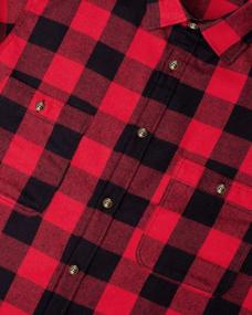 img 1 attached to Men'S Flannel Plaid Long Sleeve Button Down Shirt Regular Fit Casual Style