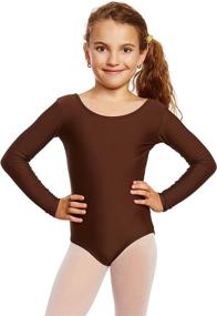 img 1 attached to Leveret Girls Leotard Sleeve Medium Girls' Clothing : Active