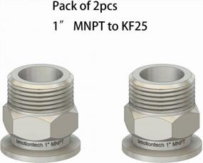 img 3 attached to 1" MNPT To KF25 Flange Fitting (ISO-KF QF25 NW25) - Bmotiontech 2PCS