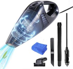 img 4 attached to 🚗 Powerful and Portable Car Vacuum Cleaner for thorough Interior Detailing and Cleaning - Includes Auto Accessories Kit, Wet and Dry Functionality, and a 16.4FT Cable