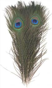 img 2 attached to 20Pcs Natural Peacock Feathers 10-12In - Great For Christmas, Halloween, Home Decor & Weddings!