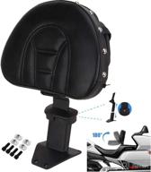 🔌 enhanced plug-in driver rider backrest kit with adjustable pad for honda gold wing gl1800 2018-2020, detachable sissy bar with convenient back storage pouch логотип