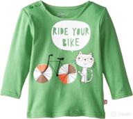 adorable zutano baby boys happy camper long sleeve t-shirt: perfect for outdoorsy little ones! logo