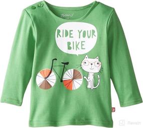 img 1 attached to Adorable Zutano Baby Boys Happy Camper Long Sleeve T-Shirt: Perfect for Outdoorsy Little Ones!