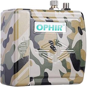 img 3 attached to Experience The Versatility Of OPHIR Portable Mini Airbrush Air Compressor Kit - Perfect For Hobby Model Crafts (Camouflage)