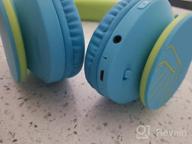 img 1 attached to PowerLocus Kids Headphones Over-Ear, Bluetooth Wireless Headphones For Kids,With Microphone, Safe 85DB Volume Limited, Foldable With Carry Case, Audio Cable, Micro SD Mode For Online Classes,PC,Phones review by Jim Acquista