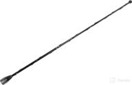 antennamastsrus 13 inch short black antenna for chevrolet silverado 1500 (2006-2022) – wind noise cancellation – sturdy spring steel construction логотип