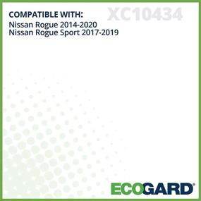 img 2 attached to High-Quality ECOGARD XC10434 Premium Cabin Air Filter for Nissan Rogue 2014-2020 and Rogue Sport 2017-2019 – Superior Air Filtration Performance