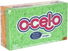 img 1 attached to 🧽 O-Cel-O Utility Sponge 7.1" X 3.5" X 0.9", 2 Count (Pack of 12) for Versatile Cleaning and Durability!