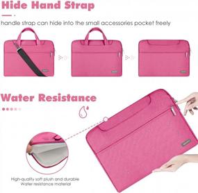 img 1 attached to Qishare 11.6 12" Laptop Shoulder Bag Case For Surface Pro 6/5/4/3 & MacBook Air 11 12 - Pink