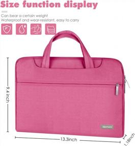 img 2 attached to Qishare 11.6 12" Laptop Shoulder Bag Case For Surface Pro 6/5/4/3 & MacBook Air 11 12 - Pink