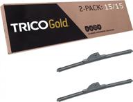 premium trico gold® windshield wiper blades - 15 inch pack of 2 - perfect automotive replacement parts for my car (18-1515) - effortless diy installation and exceptional visibility on the road logo