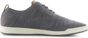 img 2 attached to Impress In Style With IZOD Men'S Grey Breeze Oxford Casual Shoes: Wingtip, Memory Foam And Canvas In Black