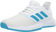 👟 adidas women's gamecourt white silver athletic shoes for enhanced performance logo