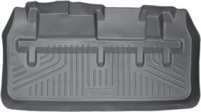 img 4 attached to 🌧️ Husky Liners Weatherbeater Series Grey Cargo Liner 44042 for 2011-2020 Toyota Sienna with Non-Power Folding 3rd Row Seats - 1 Piece