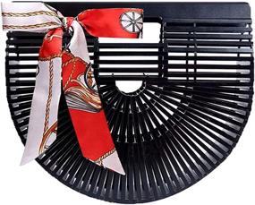 img 4 attached to Obosoyo Women's Handmade Bamboo Handbag: Stylish & Sustainable Women's Handbags & Wallets at Hobo Bags