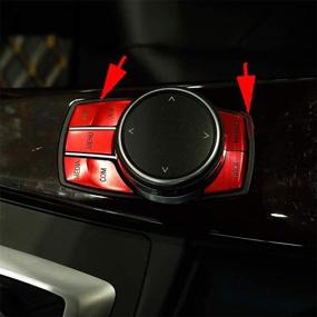 img 3 attached to Aluminum Alloy Multi-Media Button Idrive Controler Frame Decoration Sticker Cover For BMW 3/3GT/4/X5/X6X1/X3/X4 Series