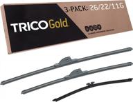 upgrade your ford explorer's windshield wipers with trico gold replacement blades - driver, passenger, and rear kit (2011-2019) logo