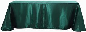 img 1 attached to Wholesale Satin Tablecloth In Hunter Emerald Green For Banquets, Weddings, Parties, And Restaurants - 90X132 Rectangle Size From Efavormart