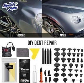 img 2 attached to 🔧 Super PDR Professional Paintless Dent Repair Kit - Essential Car Dent Removal Tools with Glue Gun and Special Glue Sticks for Quick and Easy Car Body Dent Repair