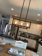 img 1 attached to Rustic 5-Light Farmhouse Chandelier For Dining Room And Kitchen Island | LALUZ review by Grant Nordstrom