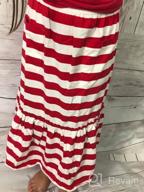img 1 attached to 👗 Girls' A-Line Maxi Skirt with Knit Ruffles and Elastic Waist, Flared Dress for Kids Ages 4-12 - Kid Nation review by Abby Libbett