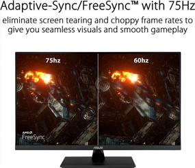 img 1 attached to 🖥️ ASUS VP32AQ Adaptive Sync 31.5" Monitor - High Definition, 2560x1440p, 75Hz, Flicker-Free, Blue Light Filter, IPS, Built-In Speakers