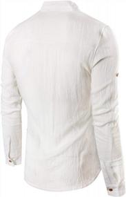 img 1 attached to KEYBUR Henley Sleeve Popover - The Perfect Blend of Comfort and Style