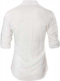 img 2 attached to KEYBUR Henley Sleeve Popover - The Perfect Blend of Comfort and Style