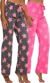 img 4 attached to Buffalo Plaid Plush Fleece Pajama Pants Sleepwear For Women - DEVOPS
