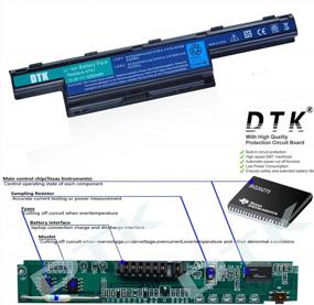 img 3 attached to DTK AS10D31 AS10D51 Laptop Battery For ACER Aspire 4250 4333 4551 4741 4743 5250 5253 5336 5552 5733 5741 5742 5750 5755 TravelMate 5735 5740 5742 Gateway NV50A NV53A NV55C NV59C 10.8V 5200MAh