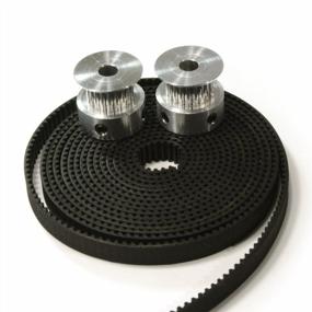 img 2 attached to HICTOP 2X Alu GT2 20T Pulley Set + 2M Belt For Prusa I3 3D Printer