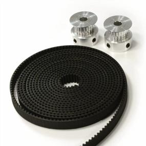 img 3 attached to HICTOP 2X Alu GT2 20T Pulley Set + 2M Belt For Prusa I3 3D Printer