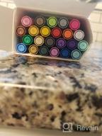 img 1 attached to 24 Colors Acrylic Paint Marker Pens - 2.5Mm Medium Point For Wood, Canvas, Stone, Rock Painting, Glass And Ceramic Surfaces DIY Crafts Making Art Supplies By IVSUN (24 PCS) review by Briana Fisher