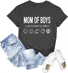 img 4 attached to Get Ready For Mother'S Day With TAKEYAL'S Funny Mom Of Boys T-Shirts!