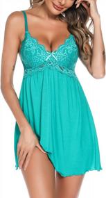 img 2 attached to Discover Comfort And Elegance With Klier Women'S Modal Chemise Lingerie Nightie