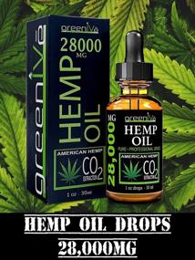 img 1 attached to Hemp Oil 28,000Mg (2 Pack) + Quick Soothe Roll-On 7,500Mg Bundle