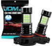 jdm astar extremely bright px chips 2504 psx24w led fog light bulbs, ice blue logo