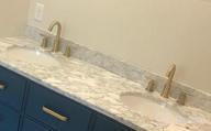 картинка 1 прикреплена к отзыву Upgrade Your Bathroom With TRUSTMI'S Elegant 2-Handle 8 Inch Widespread Sink Faucet In Brushed Nickel от Jon Smith